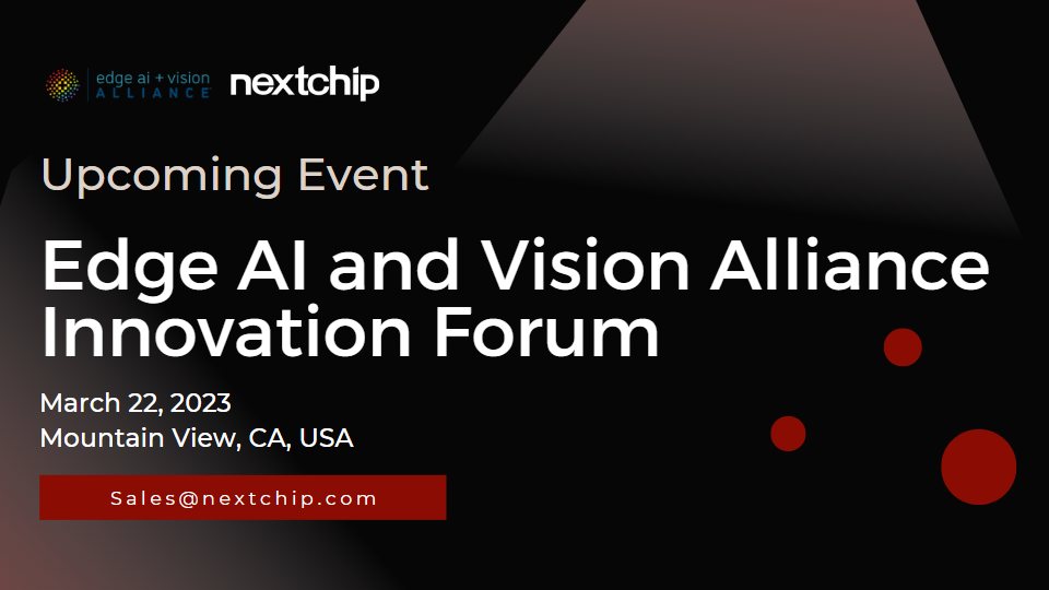[Upcoming Event - Edge AI and Vision Alliance Innovation Forum]