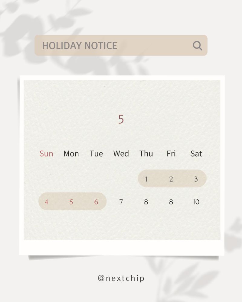 [HOLIDAY NOTICE (Labor Day+)]