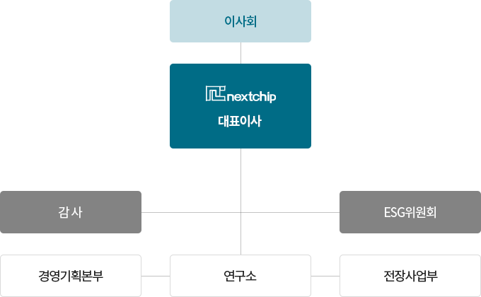 넥스트칩 조직도